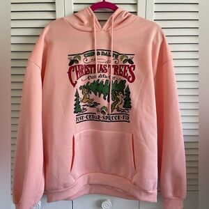 New Chip and Dale , pink hoodie sweatshirt